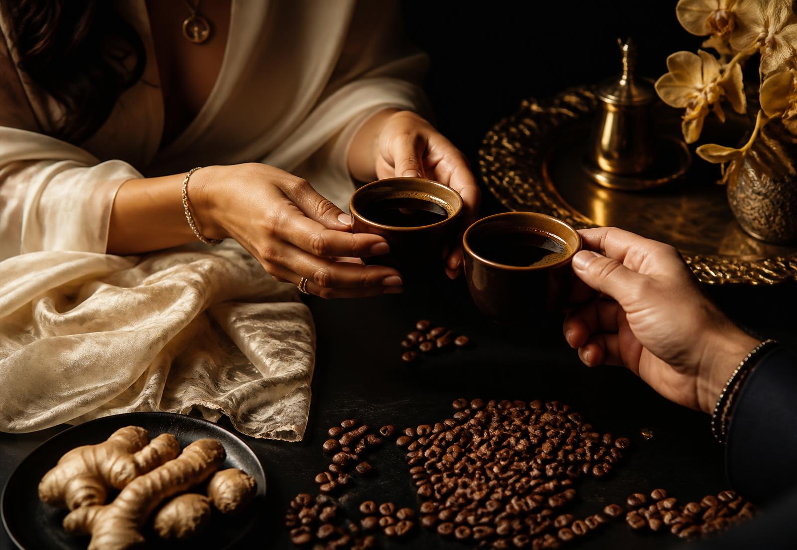 Koffie gedeeld tussen twee mensen