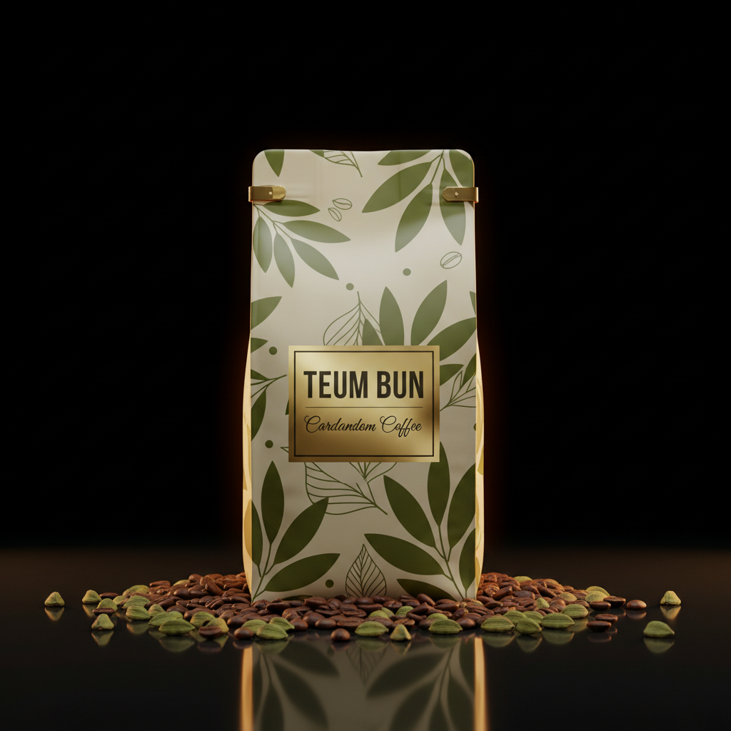 Cardamom Coffee – Cream, Olive Green & Gold
