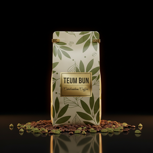 Cardamom Coffee – Cream, Olive Green & Gold